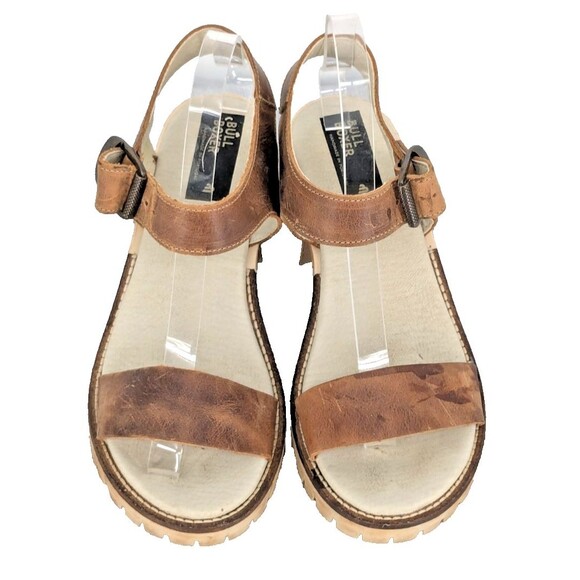 Bull Boxer Sandals 38EU 8US Brown Leather Upper Portugal Celia - Picture 3 of 10